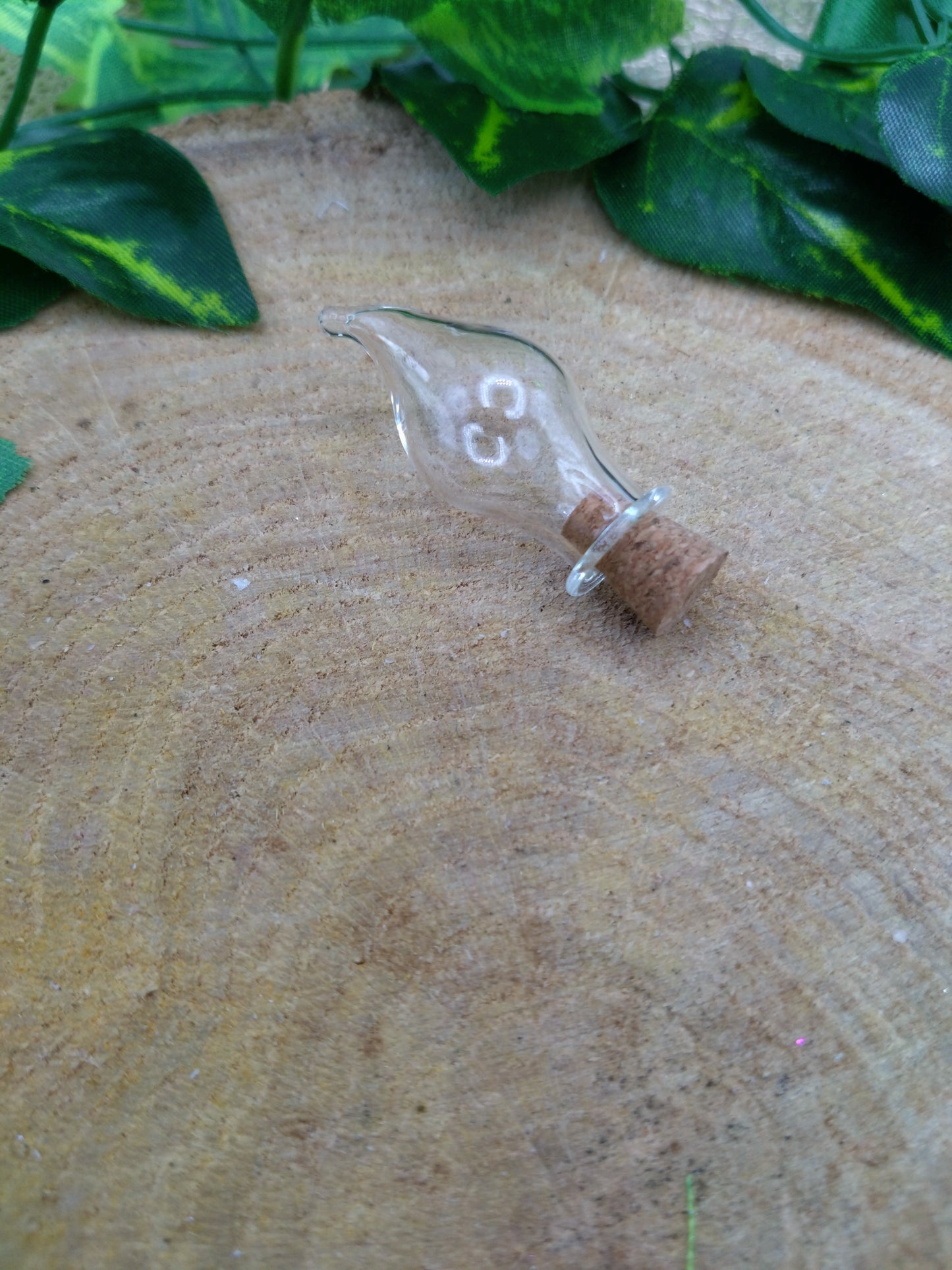 Mini Glass Bottle - Curved Point