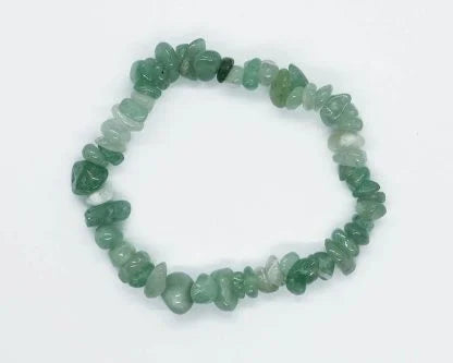 Kids Green Aventurine Chip Bracelet
