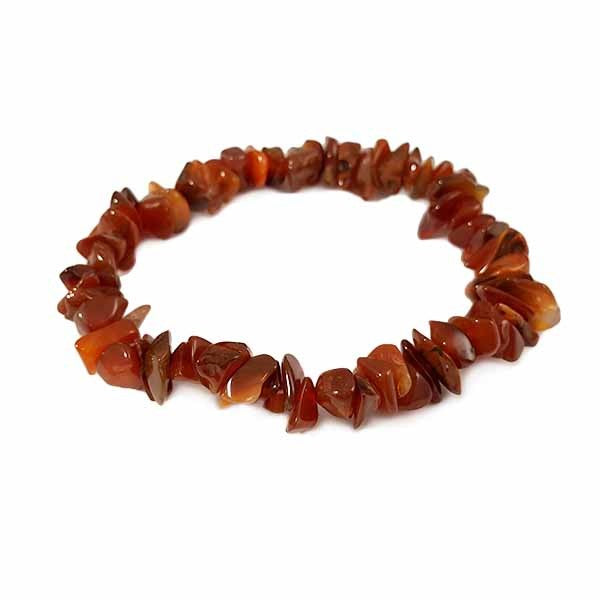 Carnelian Agate Chip Bracelet