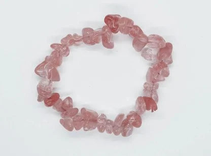 Kids Cherry Quartz Chip Bracelet