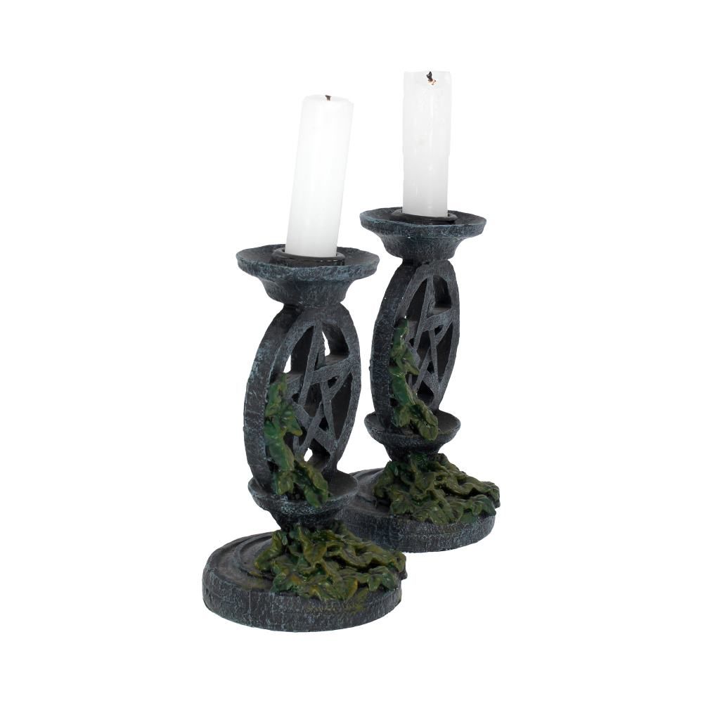 Aged Pentagram Candlesticks
