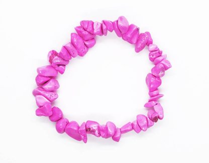 Pink Howlite Chip Bracelet
