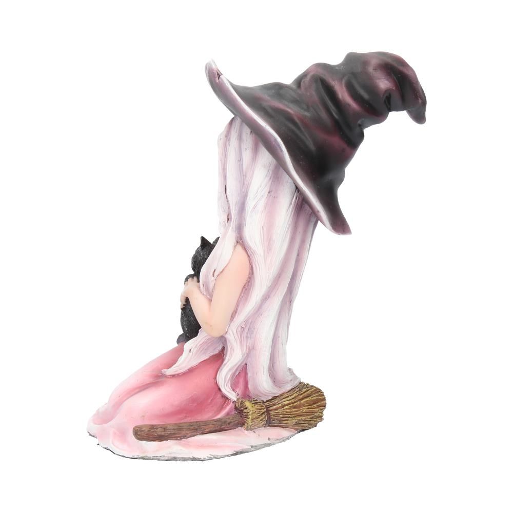 Rosa Figurine Witch Black Cat Ornament