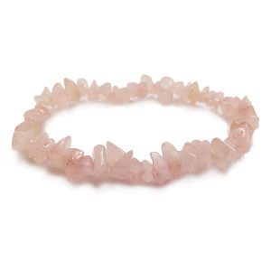 Rose Quartz Crystal Chip Bracelet