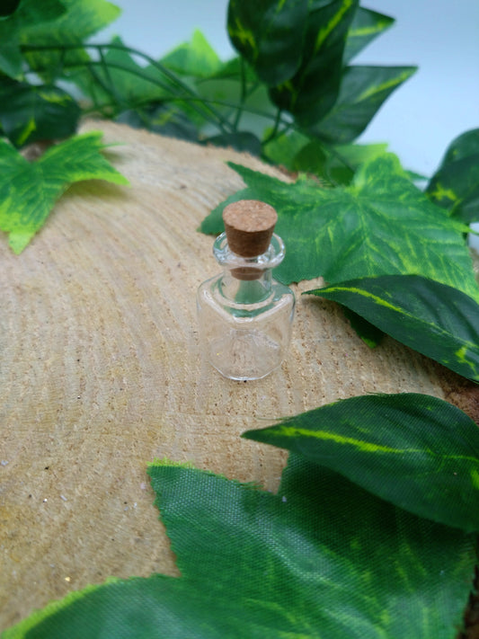 Mini Glass Bottle -  Square clear