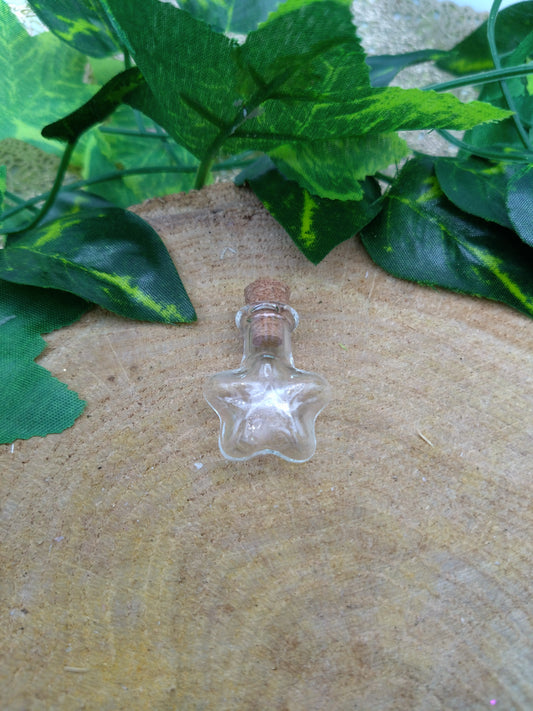 Mini Glass Bottle -  Flower