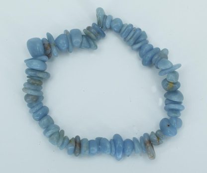 Angelite  Crystal Chip Bracelet