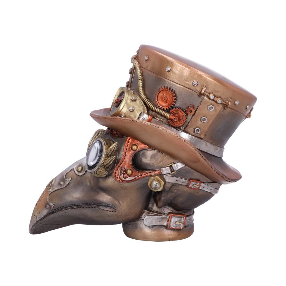 Steampunk Beaky Automaton Apothecary Plague Doctor Bust Figurine