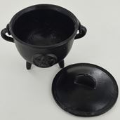 Cast Iron Cauldron Medium - Pentagram