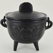 Cast Iron Cauldron Medium - Triple Moon
