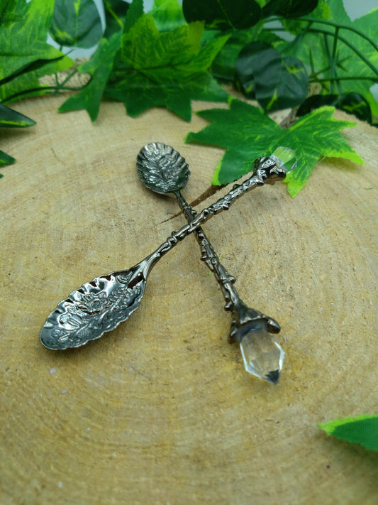 Crystal Spoon - Black Silver