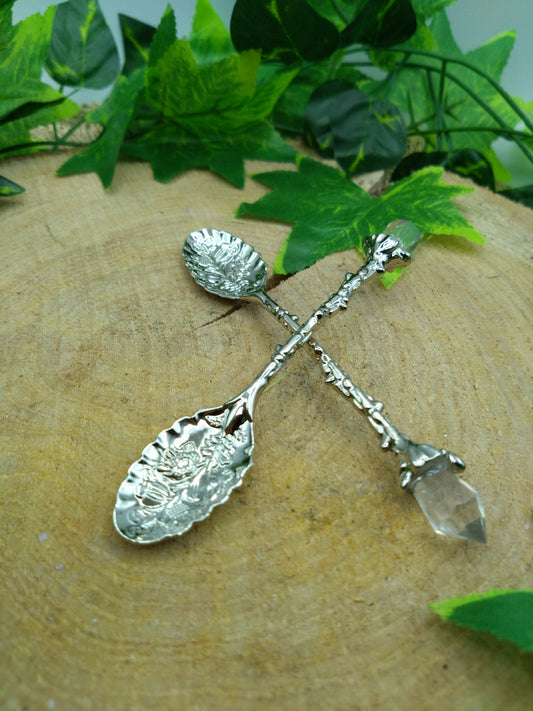 Crystal Spoon - Silver