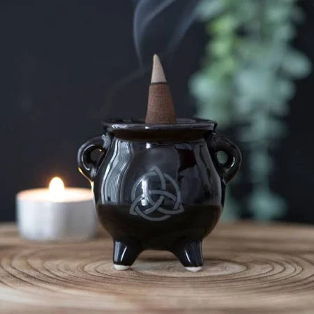 Cauldron Incense  Holder - Triquetra