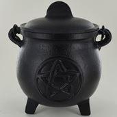 Cast Iron Cauldron Large - Pentacle