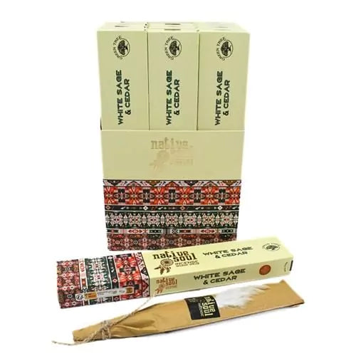 Native Soul Incense sticks  - White Sage & Cedar