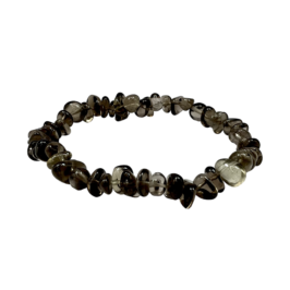 Smokey Quartz Crystal Chip Bracelet